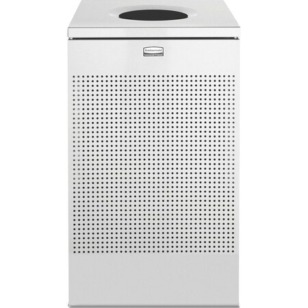 Rubbermaid Commercial Square Receptacle, 20 Gal., 18-3/4"x18-3/4"x30", ST Steel RCPSC18SSPL